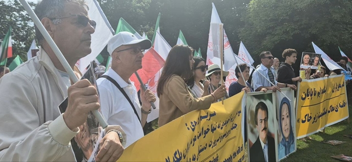 اسلو - آکسیون ایرانیان آزاده در اعتراض به اعدام جنایتکارانه بهروز احسانی و مهدی حسنی - ۵مرداد ماه