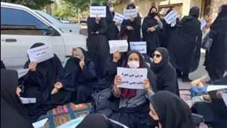تهران - تجمع اعتراضی مربیان پیش‌دبستانی مدارس دولتی - سه‌شنبه ۲۱مرداد ۱۴۰۴