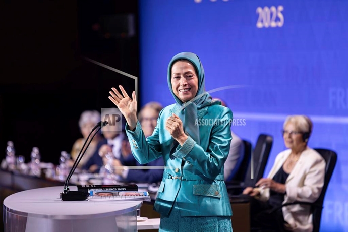 آسوشیتدپرس مریم رجوی رئیس‌جمهور منتخب شورای ملی مقاومت ایران