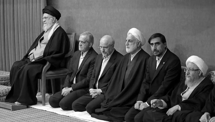 خامنه‌ای و سران حکومتی