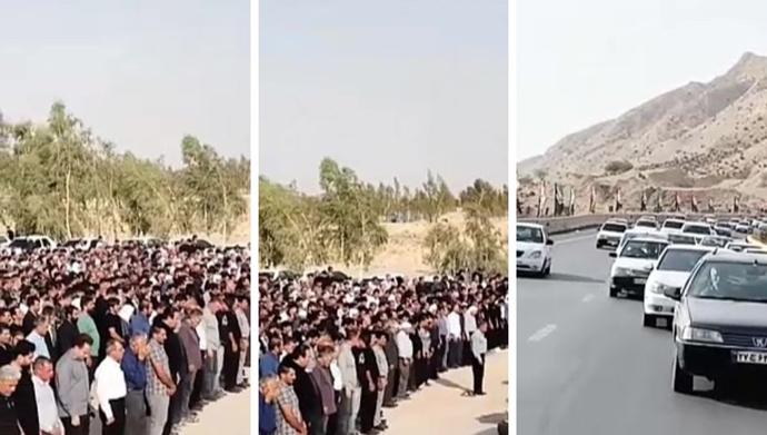 خاکسپاری علی زمانی در هفت چشمه ایلام