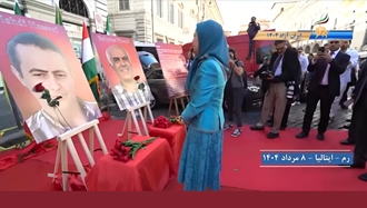 دیدار خانم مریم رجوی از نمایشگاهها در ایتالیا 