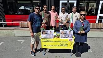 برن سوئیس - برگزاری میز کتاب با یاد د۲شهید قهرمان مهدی حسنی و بهروز احسانی 