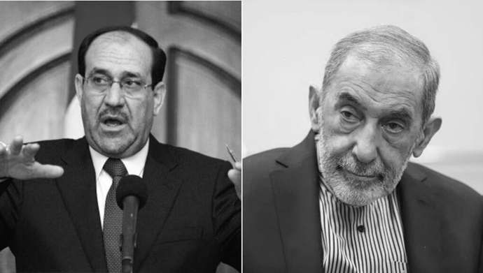 ولایتی مشاور خامنه‌ای و نوری مالکی مهره جنایتکار و دست‌نشانده ولی‌فقیه ارتجاع 