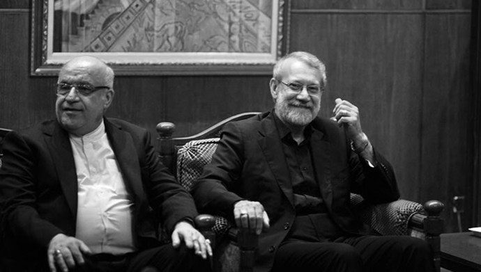علی لاریجانی و سفیر رژیم در لبنان