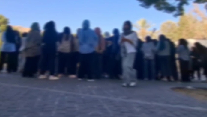 تجمع اعتراضی دانشجویان دانشگاه شیراز