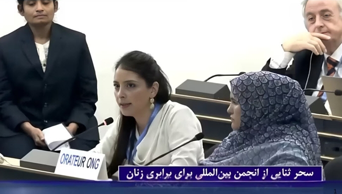 سحر ثنایی از انجمن بین‌المللی برای برابری زنان