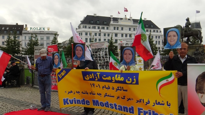 کپنهاگ - آکسیون ایرانیان آزاده در حمایت از قیام سراسری توسط ایرانیان آزاده - ۲۸شهریور