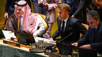 ماکرون و وزیر خارجه عربستان