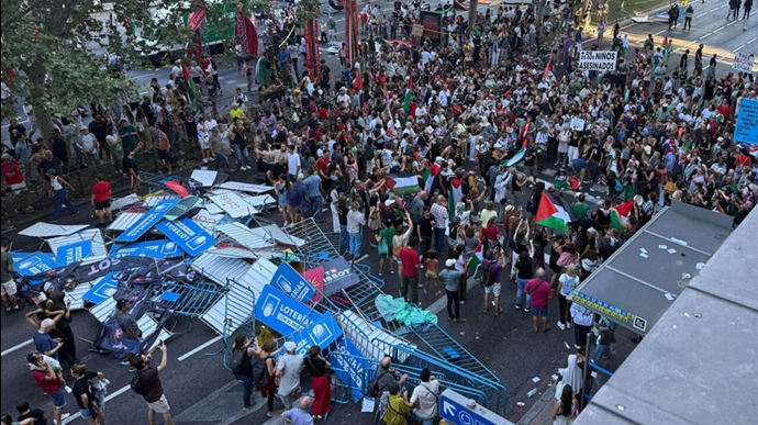 تظاهرات گسترده در مادرید