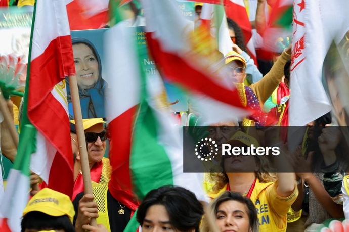 رویترز: تظاهرات ایران آزاد در نزدیکی مقر سازمان ملل در نیویورک