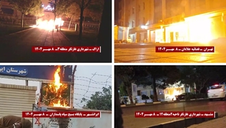انفجار و به آتش کشیدن مراکز، مقرها و مظاهر حاکمیت دجال و ضدبشری ولایت فقیه