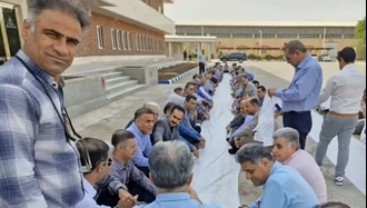 آغاجاری - تجمع اعتراضی کارکنان نفت و گاز - یک‌شنبه ۳۰ شهریور ۱۴۰۴