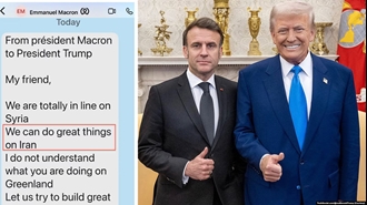 انتشار پیام خصوصی ماکرون به ترامپ