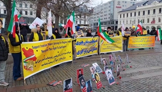 مالمو - سوئد -اکسیون هواداران مجاهدین در حمایت از قیام سراسری مردم ایران - ۴بهمن ۱۴۰۴