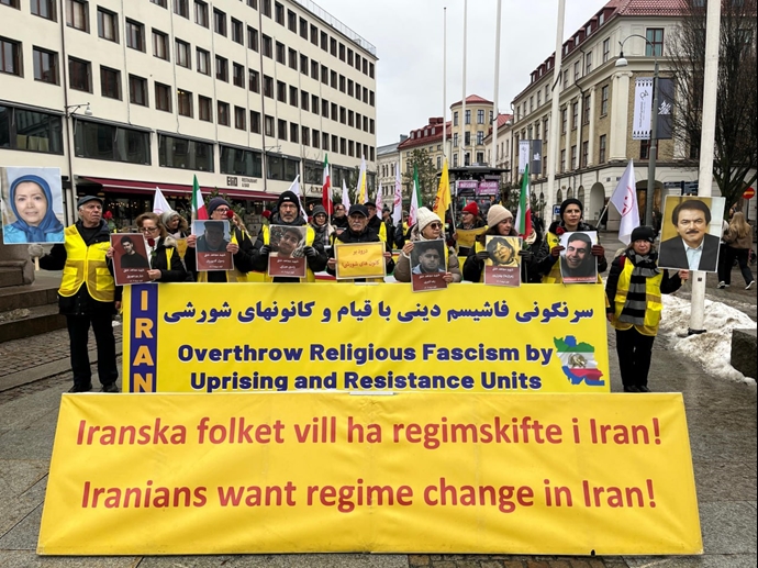 یوتوبوری - آکسیون هواداران مجاهدین خلق در حمایت از قیام سراسری مردم ایران - ۲۷دی ۱۴۰۴