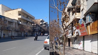 تصاویر دریافتی از ایلام نشان میدهد شهر کاملاً تعطیل شده و بازاریان و کسبه به اعتصاب سراسری پیوستهاند