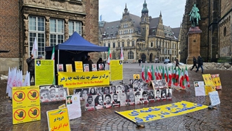 برمن - آکسیون هواداران مجاهدین خلق در حمایت از قیام سراسری مردم ایران - ۲۳دی ۱۴۰۴