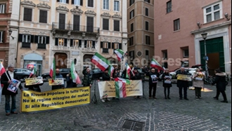 تظاهرات هموطنان و یاران شورشگر در ایتالیا در حمایت از قیام سراسری ۱۴۰۴