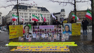 کپنهاگ - آکسیون ایرانیان آزاده در حمایت از قیام سراسری مردم ایران - ۲۶دی ۱۴۰۴