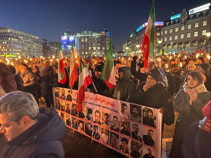  آکسیون هواداران مجاهدین خلق در حمایت از قیام سراسری مردم ایران - ۲۹دی ۱۴۰۴