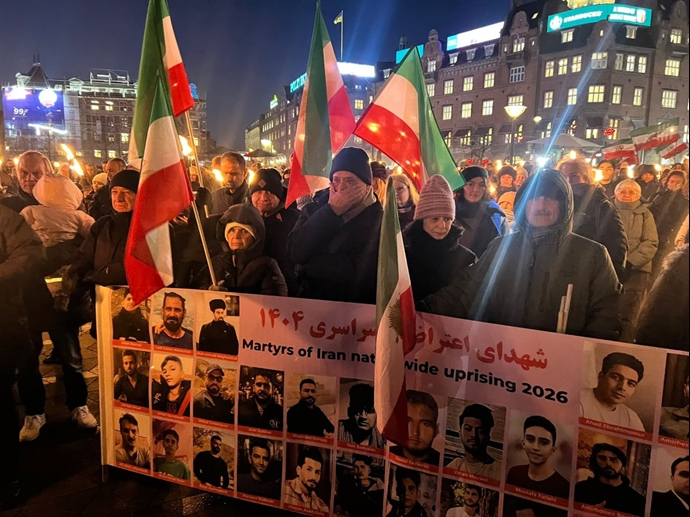  آکسیون هواداران مجاهدین خلق در حمایت از قیام سراسری مردم ایران - ۲۹دی ۱۴۰۴