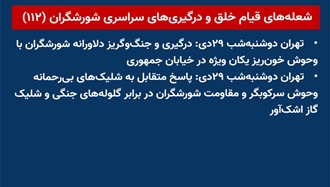 شعله‌های قیام خلق و درگیریهای سراسری شورشگران (۱۱۲) 