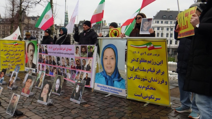  کپنهاگ - آکسیون ایرانیان آزاده در حمایت از قیام سراسری مردم ایران - ۲۶ دی ۱۴۰۴ 