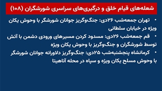 شعله‌های قیام خلق و درگیریهای سراسری شورشگران (۱۰۸) 