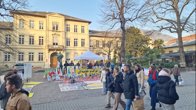 هایدلبرگ - اکسیون هواداران مجاهدین خلق در حمایت از قیام سراسری مردم ایران - ۴بهمن ۱۴۰۴