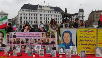 کپنهاگ - آکسیون هواداران مجاهدین در حمایت از قیام سراسری مردم ایران - ۴بهمن ۱۴۰۴