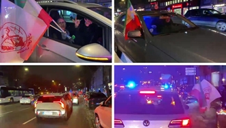 هامبورگ - جشن هواداران مجاهدین و مقاومت ایران به‌دنبال لیست‌گذاری تروریستی سپاه پاسداران - ۹بهمن ۱۴۰۴