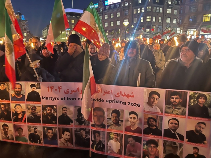  آکسیون هواداران مجاهدین خلق در حمایت از قیام سراسری مردم ایران - ۲۹دی ۱۴۰۴