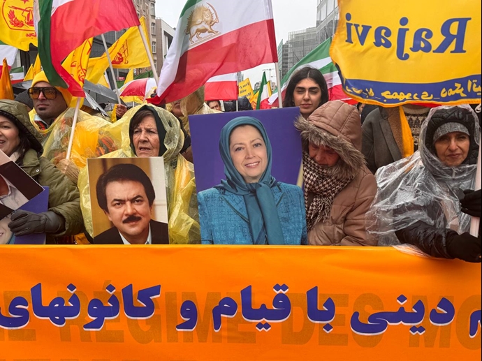 بروکسل - تظاهرات ایرانیان آزاده در حمایت از قیام سراسری -۲۰ دی ماه