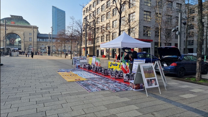 مانهایم - اکسیون هواداران مجاهدین خلق در حمایت از قیام سراسری مردم ایران - ۴بهمن ۱۴۰۴