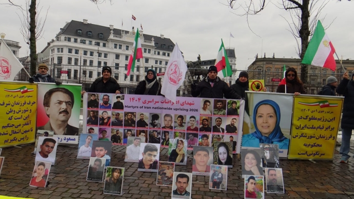  کپنهاگ - آکسیون ایرانیان آزاده در حمایت از قیام سراسری مردم ایران - ۲۶ دی ۱۴۰۴ 