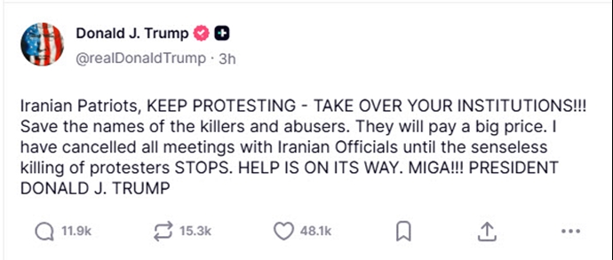 ترامپ رئیس‌جمهور آمریکا