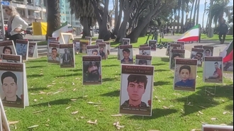 برگزاری نمایشگاه عکس قربانیان اعتراضات ایران در سانتا مونیکا، کالیفرنیا