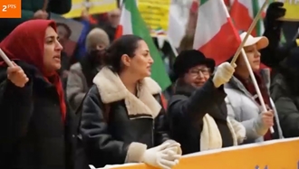 تظاهرات یاران شورشگر همزمان با اجلاس شورای وزیران در بروکسل