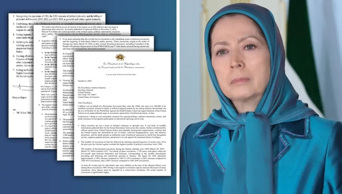 خانم مریم رجوی رئیس‌جمهور برگزیده مقاومت ایران