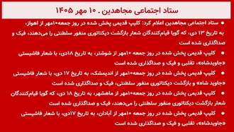 ستاد اجتماعی مجاهدین ـ ۱۰ مهر ۱۴۰۵