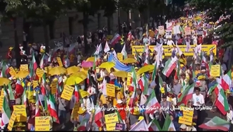 تظاهرات حامیان مقاومت در برلین