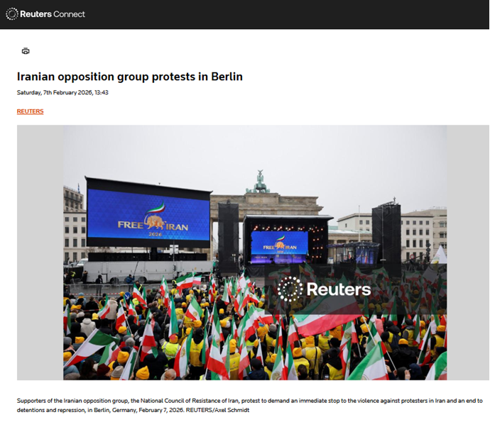 تظاهرات بزرگ ایرانیان در برلین