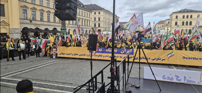 تظاهرات ایرانیان آزاده و یاران شورشگر در مونیخ همزمان با کنفرانس امنیتی مونیخ تظاهرات ایرانیان آزاده و یاران شورشگر در مونیخ همزمان با کنفرانس امنیتی مونیخ