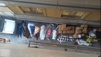 تصویر اجساد شهیدان قیام در اطراف بیمارستان الغدیر