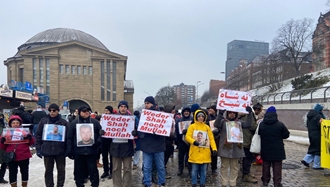 هامبوگ - آکسیون ایرانیان آزاده و عفو بین‌الملل در همبستگی با قیام سراسری مردم ایران 