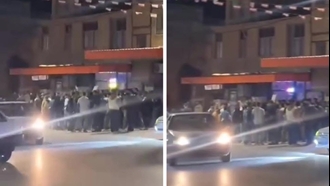 تظاهرات مردم آبدانان با شعار مرگ بر خامنه‌ای در شب چهلم شهیدان قیام