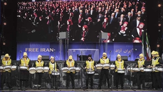 گردهمایی بزرگ ایرانیان در برلین در سالگرد انقلاب ضدسلطنتی مردم ایران