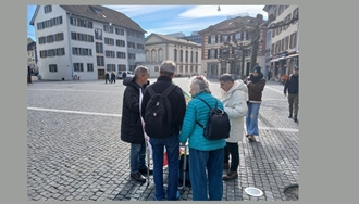 وینترتور سوئیس - برگزاری میز کتاب توسط هواداران سازمان مجاهدین در حمایت از قیام سراسری مردم ایران