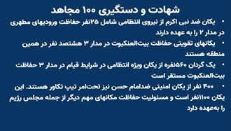  شهادت و دستگیری ۱۰۰ مجاهد - ۴